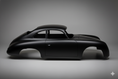 Load image into Gallery viewer, Black vintage car on a gray background