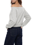 Load image into Gallery viewer, Women's Off-Shoulder Sweatshirt