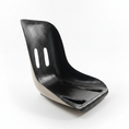 Load image into Gallery viewer, Black plastic chair seat on a white background