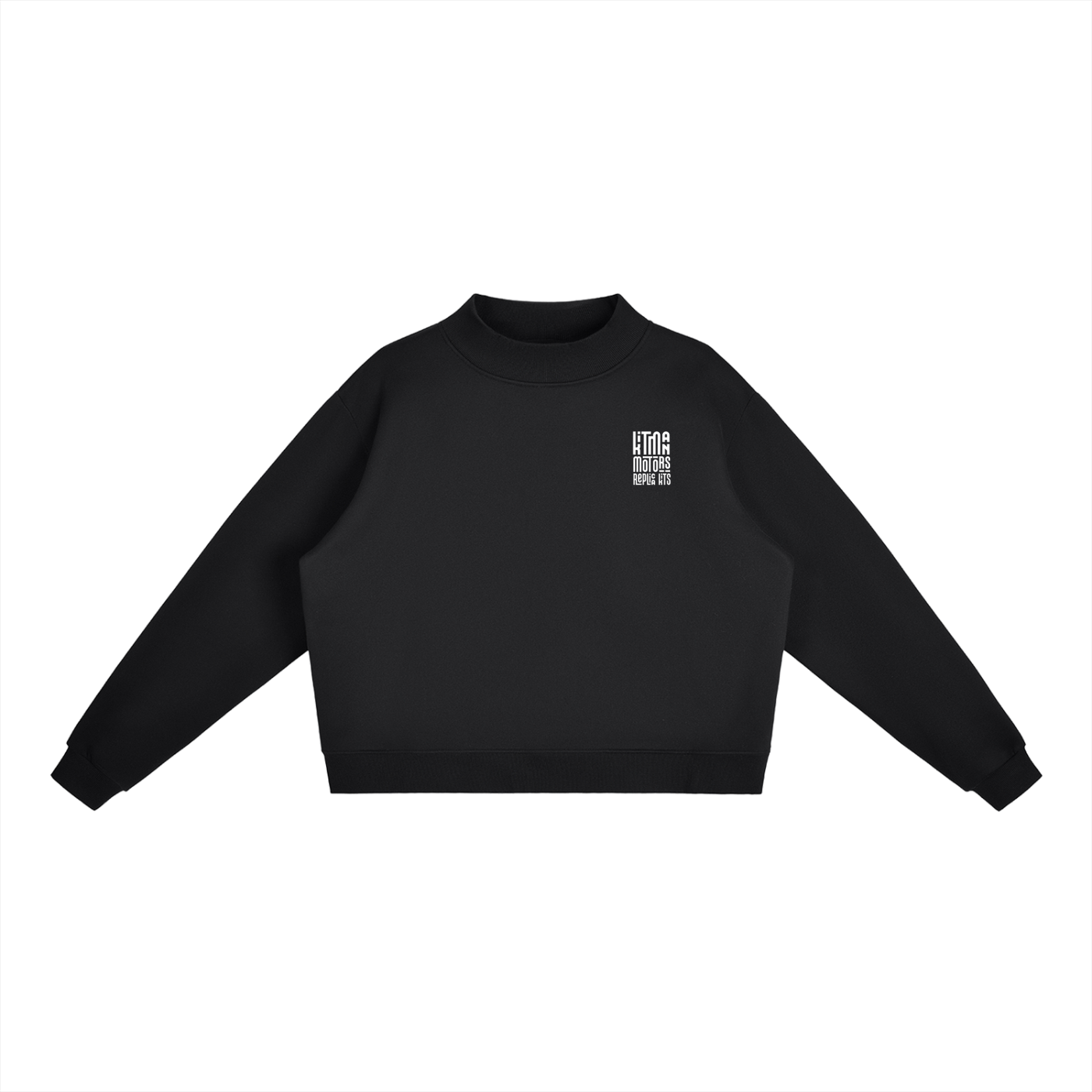 Women's Fleece Mock-Neck Crew Sweatshirt
