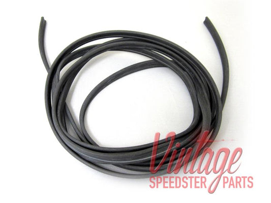 Rubber for windshield post