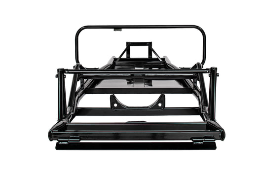 Black metal frame on a white background