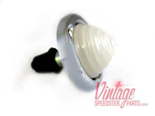 356 Speedster Beehive turn signal assy White lens