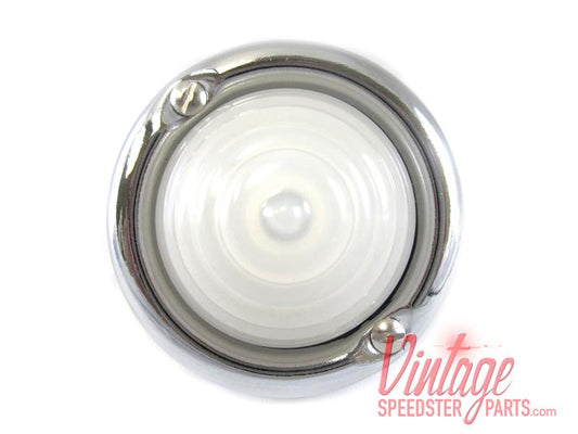 356 Speedster Beehive turn signal assy White lens