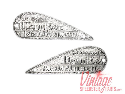 "Wendler" Badge left & right pair