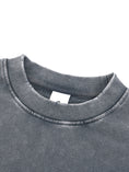 Load image into Gallery viewer, Snow Washed Raw Edge Cropped Sweatshirt
