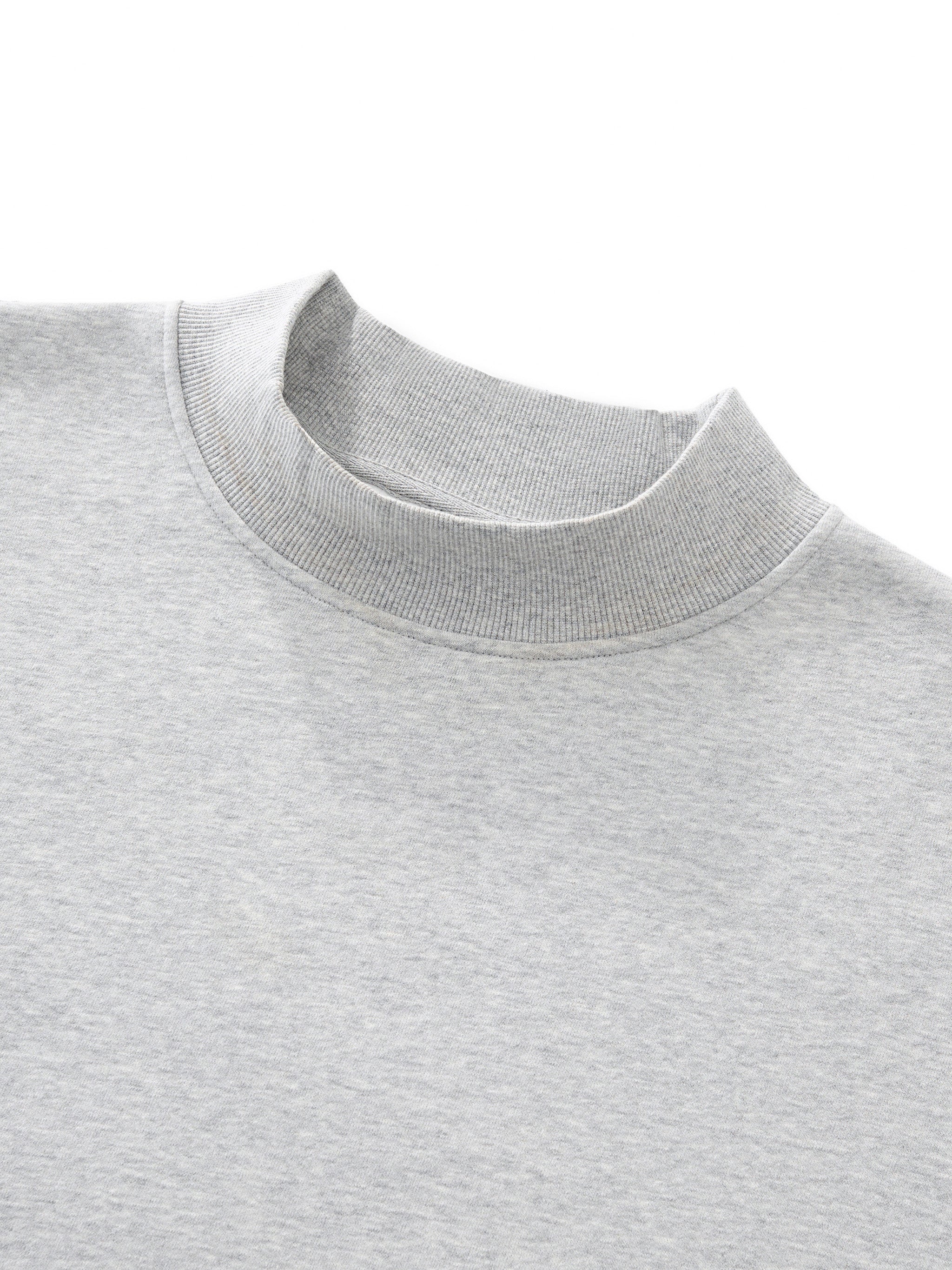 Women's Fleece Mock-Neck Crew Sweatshirt